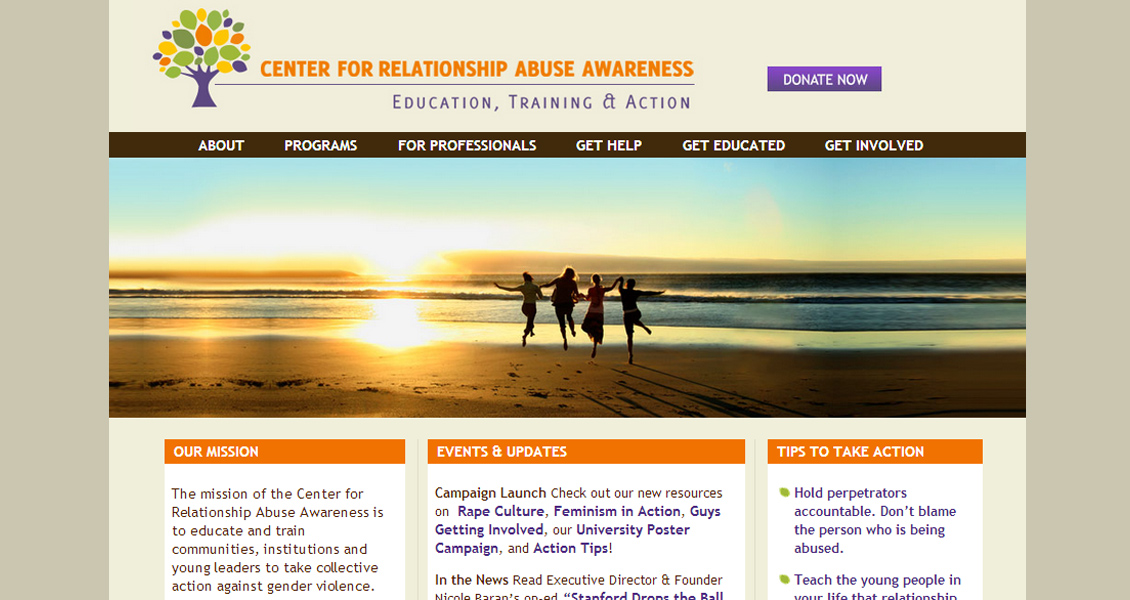 Center For Relationship Abuse Awareness, Stanford University, California